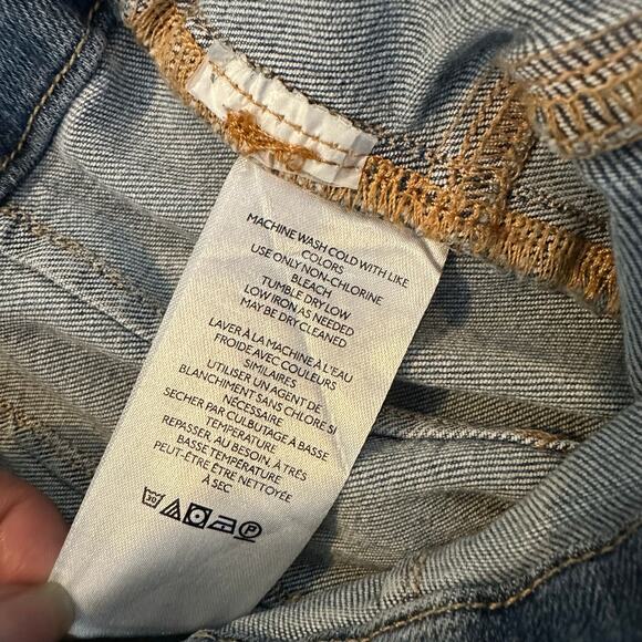 We The Free FP Jayde High Rise Flare Leg Jeans Womens Size 30 Light Wash - Picture 7 of 8